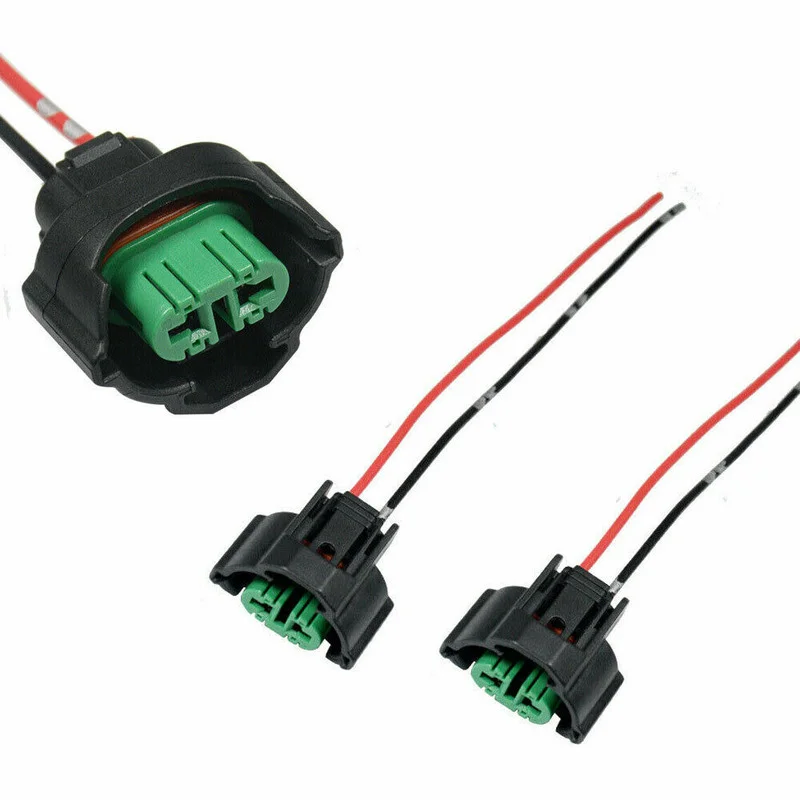 

2pcs H11 H8 Female Connector Adapter Wiring Harness Socket Plug Fog Light Part Universal Interior Parts Gadget Car Accessories