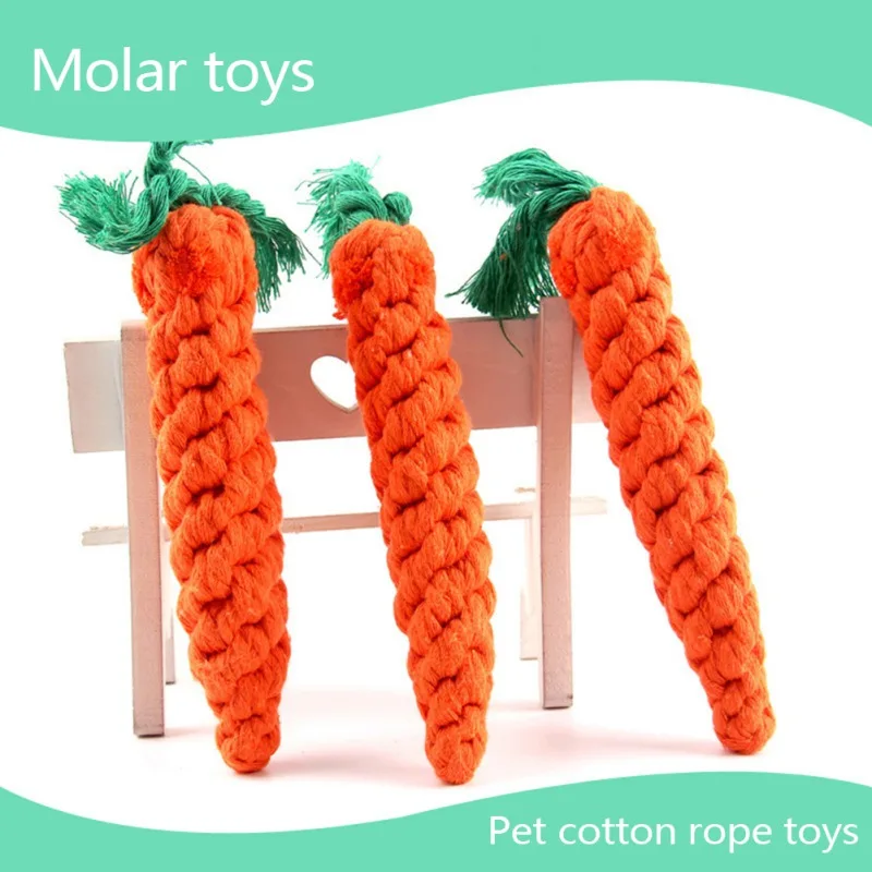 

Dog Chewing Toy Cute Carrot Shape Molar Bite Resistant Cleaning Teeth Soft Toy Durable Pet Funny Interative Supplies