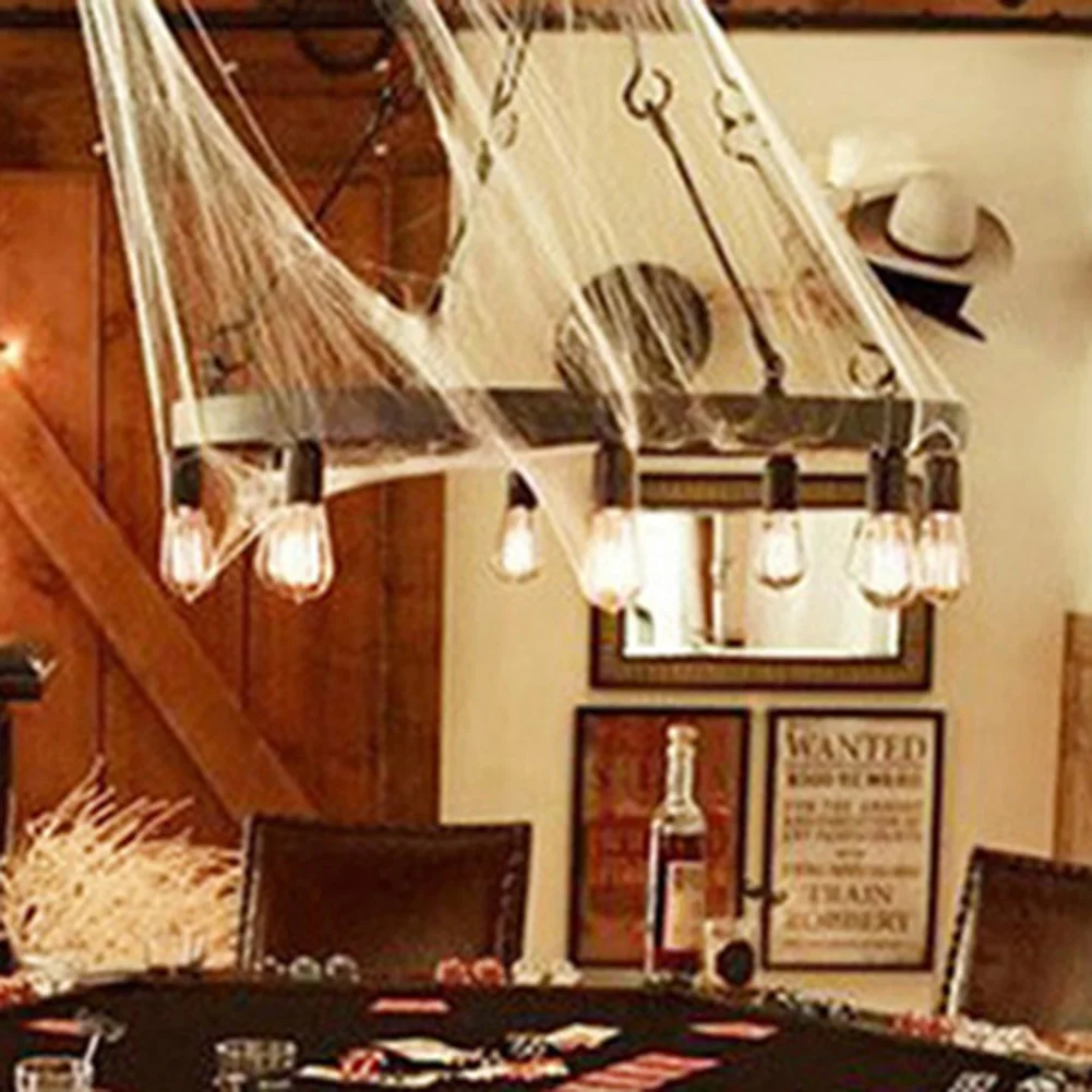 Искусственные растягивающиеся Паутинные реквизиты для Хэллоуина Вечерние