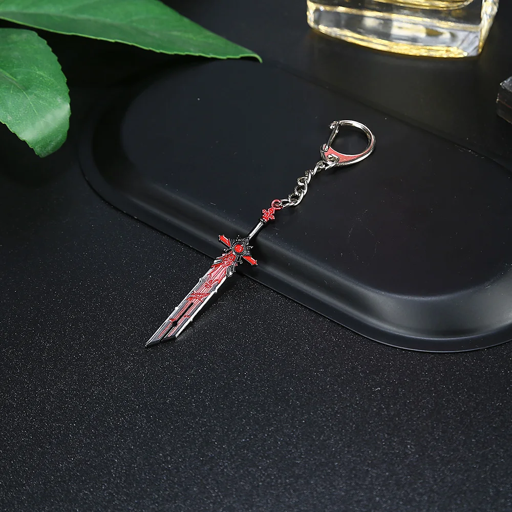 Игровой брелок для ключей Genshin Walfs Sword Vision Lnazuma Ganyu Keqing Wendi Xiao светящийся 7 элементов