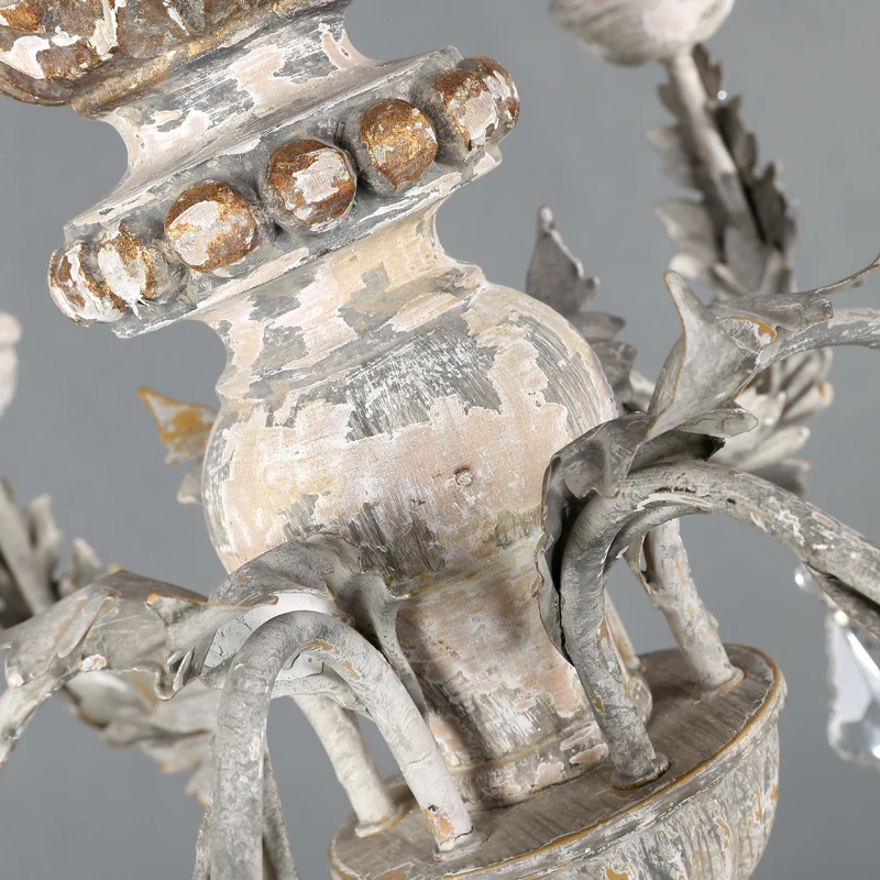 Винтажные деревянные люстры с кристаллами K9 потолочные светильники для спальни