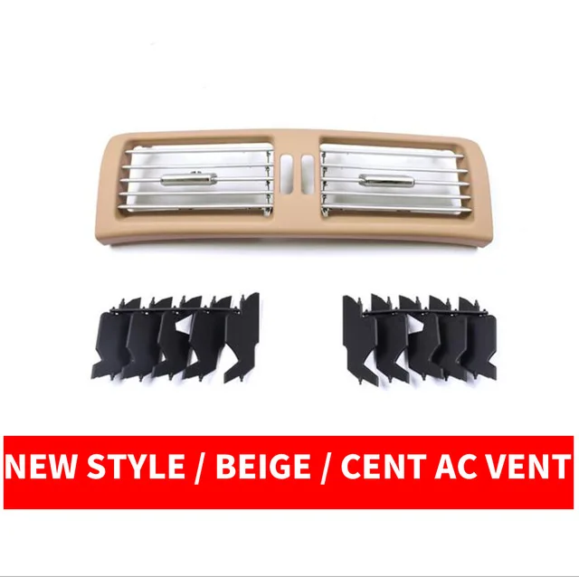 Beige Center Автомобильная Передняя Левая Правая Центральная вентиляционная решетка AC для Mercedes Benz W251 R-CLASS приборная панель R300 R320 R350 R400 R500 2006- лет - Название цвета: Beige Center