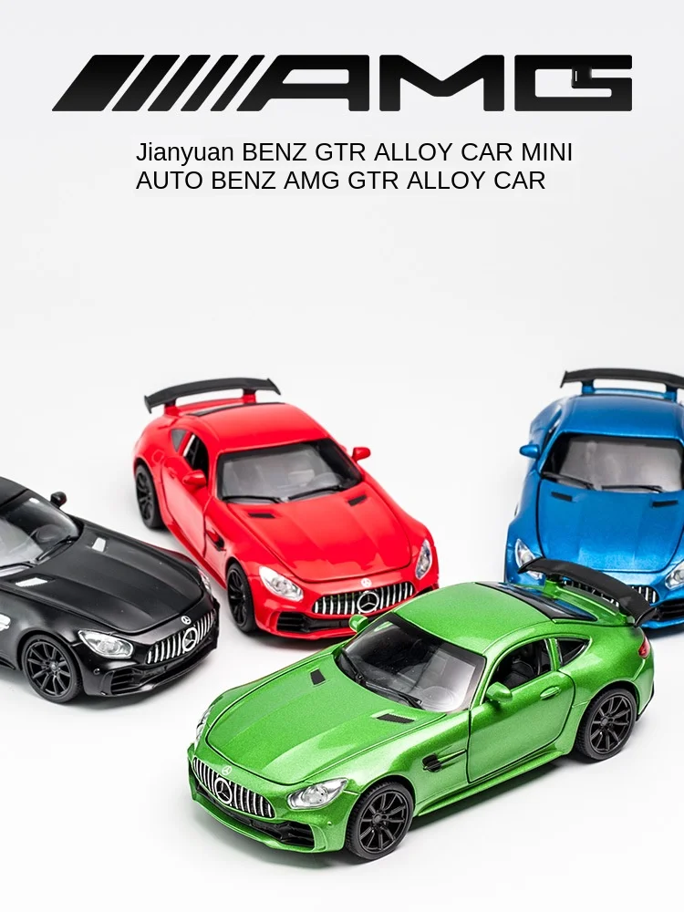 Модель автомобиля Mercedes-benz GT Supercar сплав звук светильник сопротивляемость