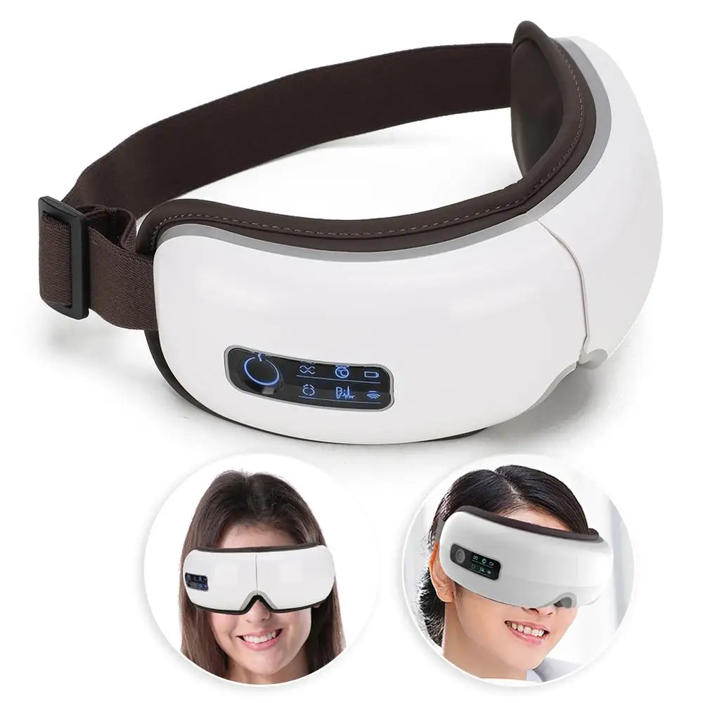 売る USBケーブル付きの多周波振動マッサージャー,リラックスした熱圧迫療法,目の疲労感の痛みを和らげる