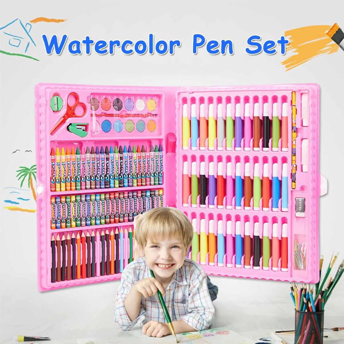 Набор художественных цветных карандашей набор принадлежностей для рисования