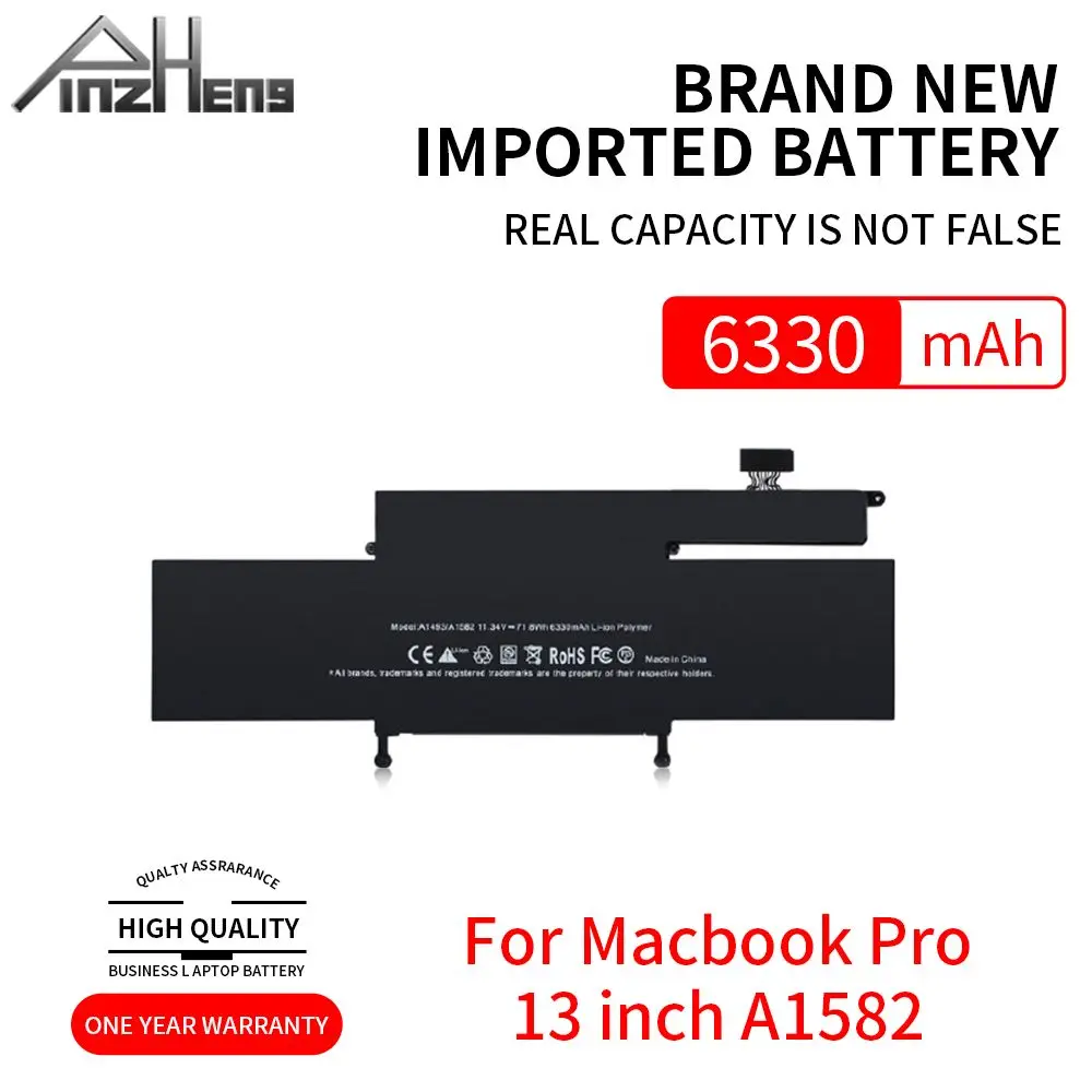 Аккумулятор для ноутбука PINZHENG A1582 Apple MacBook Pro 13 дюймов Retina A1502 2015 года Сменный
