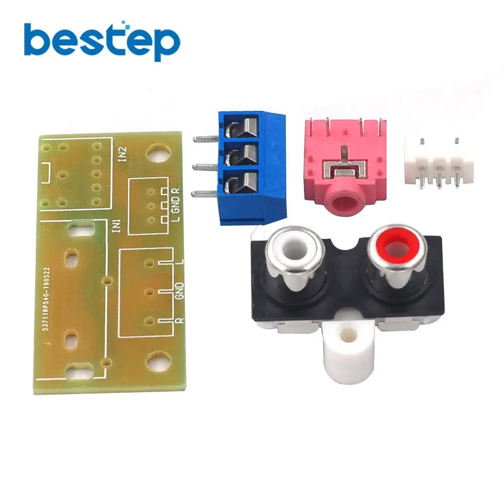 Комплект для самостоятельной сборки плата аудиовыключателя RCA 3 5 мм блок