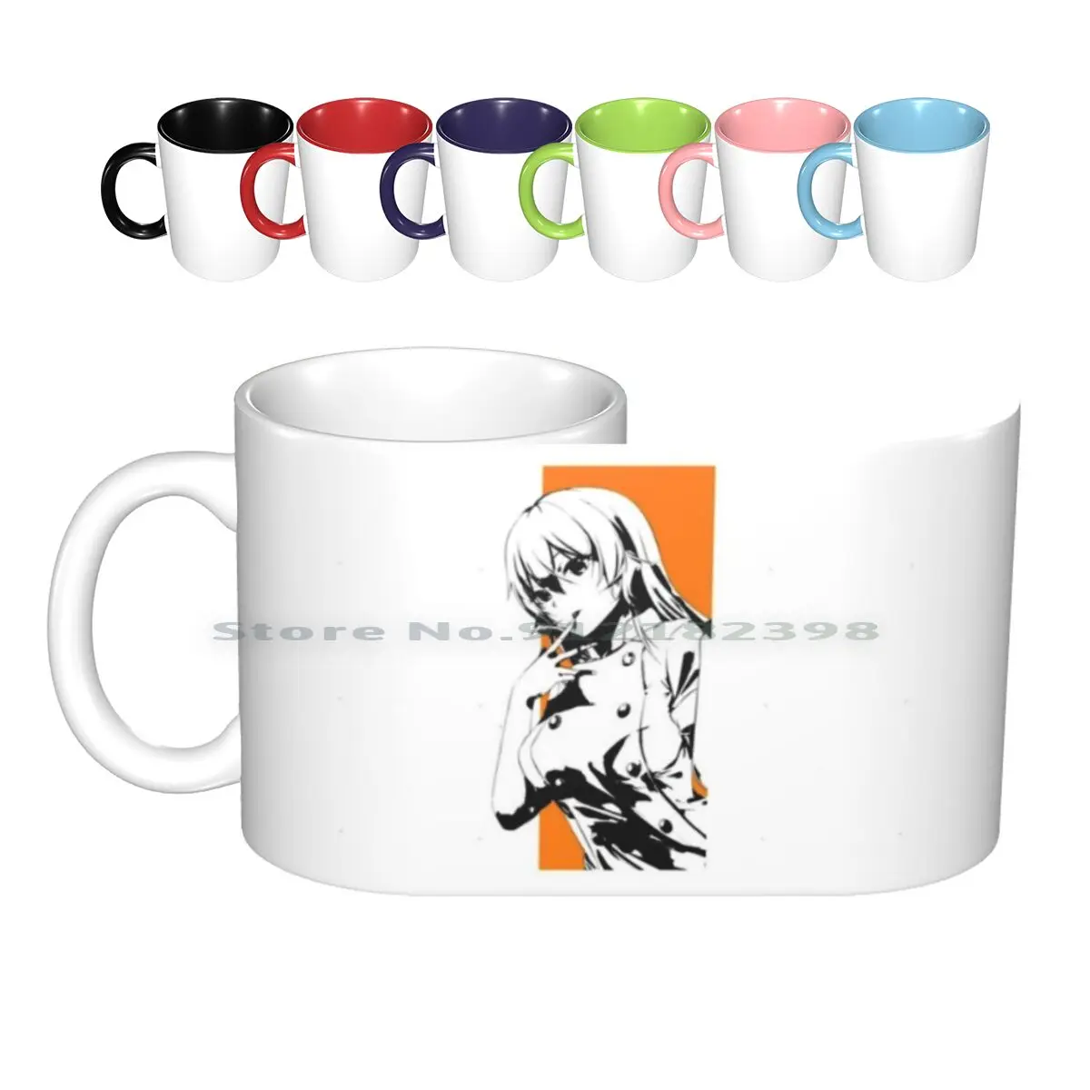 

Food Wars-Erina Ceramic Mugs Coffee Cups Milk Tea Mug Shokugeki No Souma Food Wars Anime Newseason Yukihira Soma Nakiri Food