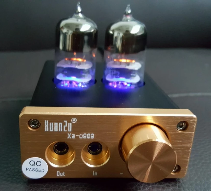 Мини-усилитель для наушников с вакуумной трубкой лучший Hi-Fi стереозвук |