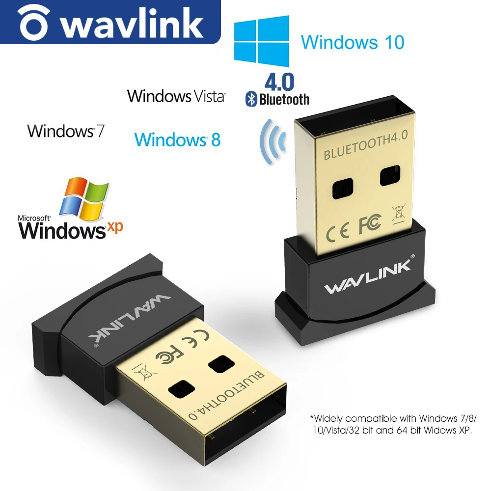 Мини Usb Bluetooth адаптер Wavlink V4.0 донгл Низкоэнергетический usb с золотым покрытием Plug &