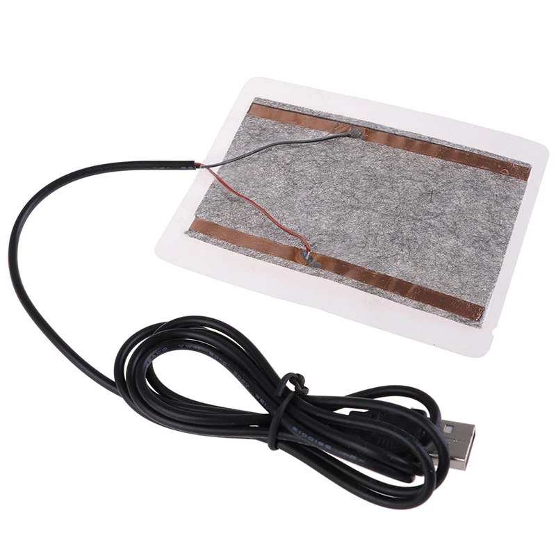 

1pc USB Heating Heater Winter Portable Warm Plate Carbon Fiber Pad for Mouse Pad Shoes Golves
