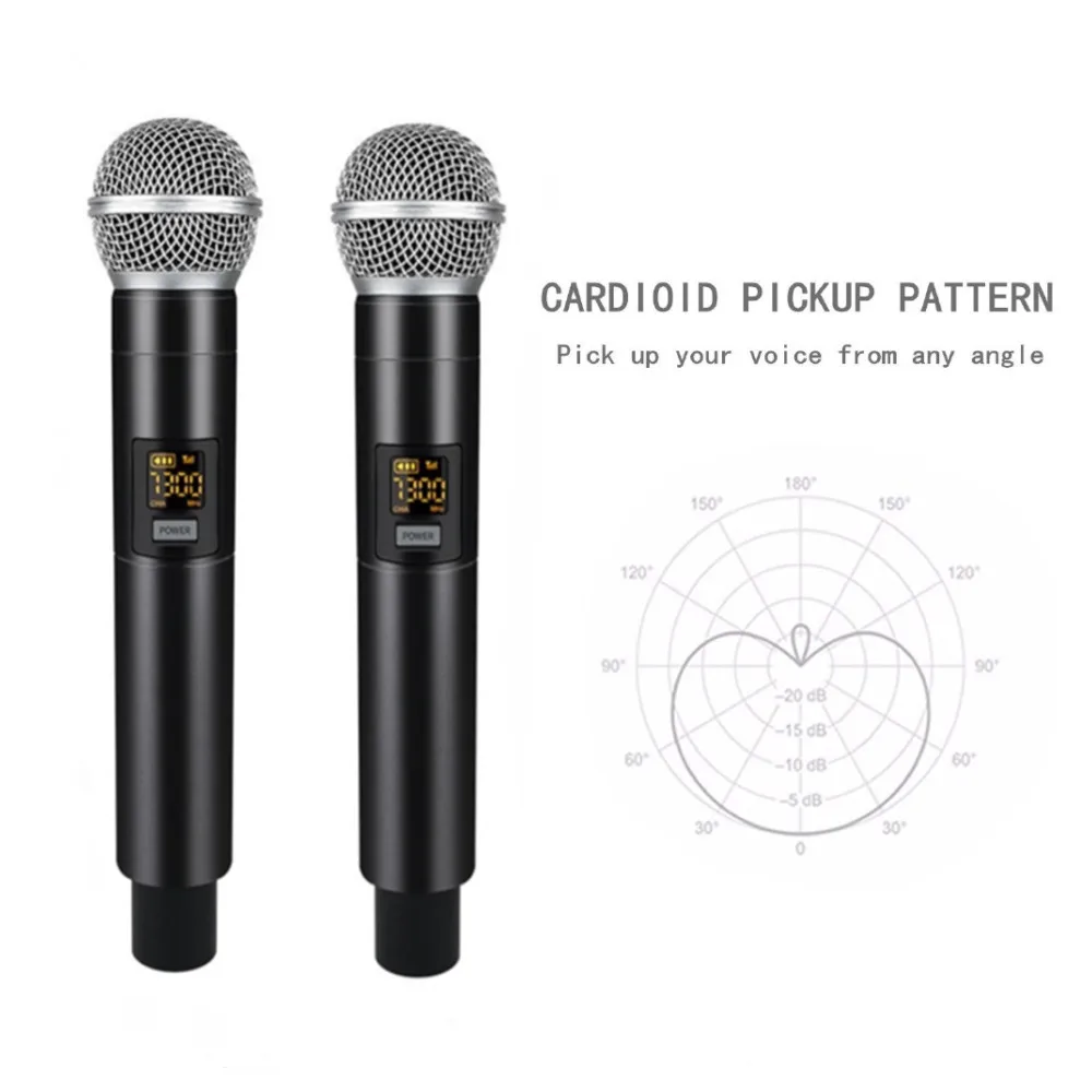 

Беспроводной микрофон UHF, 25 частот, ручной динамический микрофон для караоке, микшер с выходом звука 6,35 мм, 1/4 дюйма для Speec