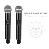 25 frequency uhf wireless microphone handheld dynamic mic system for karaoke over pa mixer speaker output 6 35mm 14 for speec