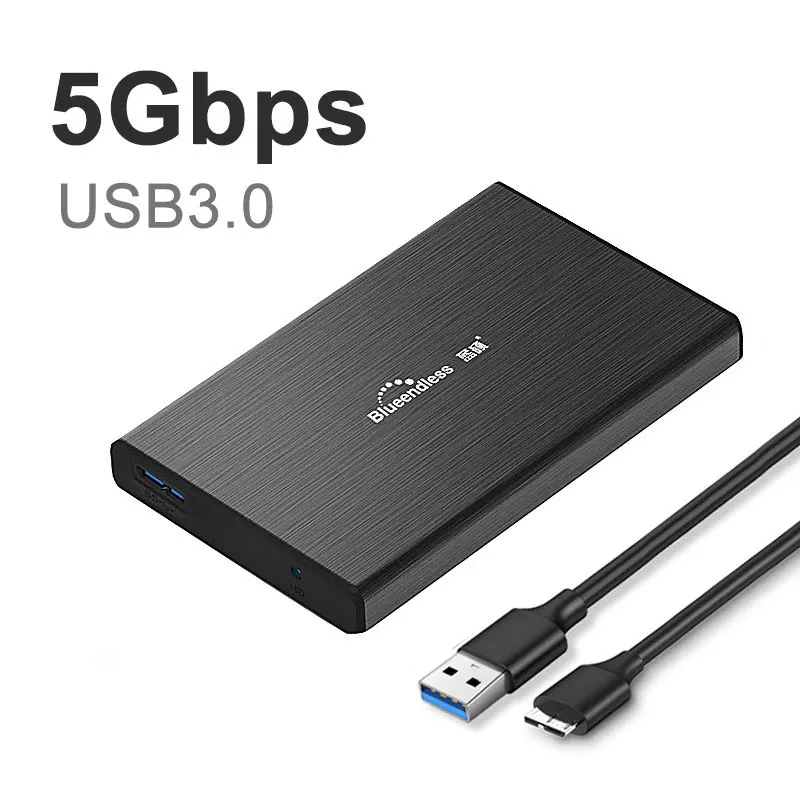 USB 3,1 3,0 для sata 2," чехол для жесткого диска корпус для жесткого диска коробка для жесткого диска Высокая скорость 6 Гбит/с SSD чехол для внешнего диска для планшета/ноутбука - Цвет: Aluminum-B-A