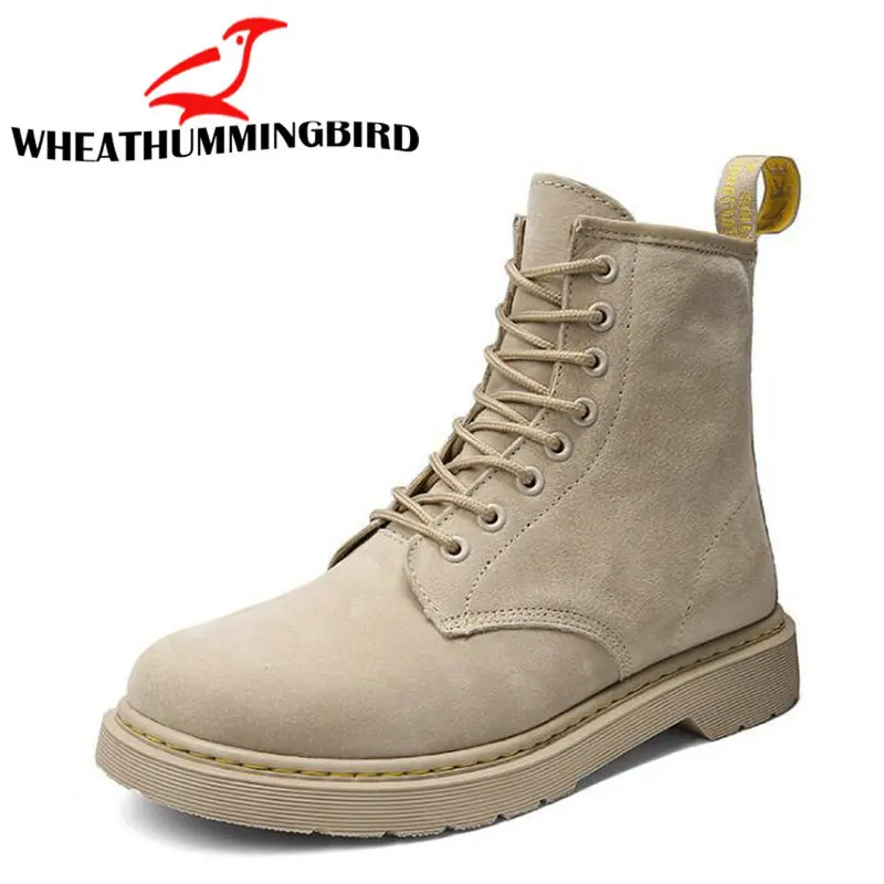 

2019 Autumn New tooling boots Casual desert boots Men Martin boots Lace-up Booties C22-83