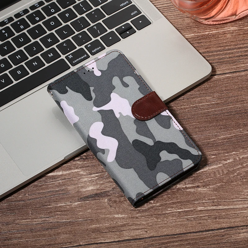 Камуфляжный чехол-книжка из искусственной кожи для Samsung Galaxy S3 S4 S5 S6 S7 S8 S9 Edge Plus J1 J3 J5