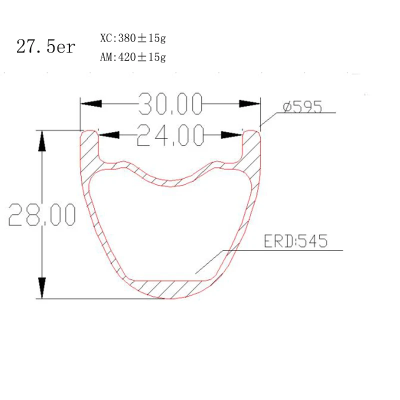 Go-zone 27 5 er MTB углеродная колесная система 30x28мм бескамерные дисковые колеса Novatec