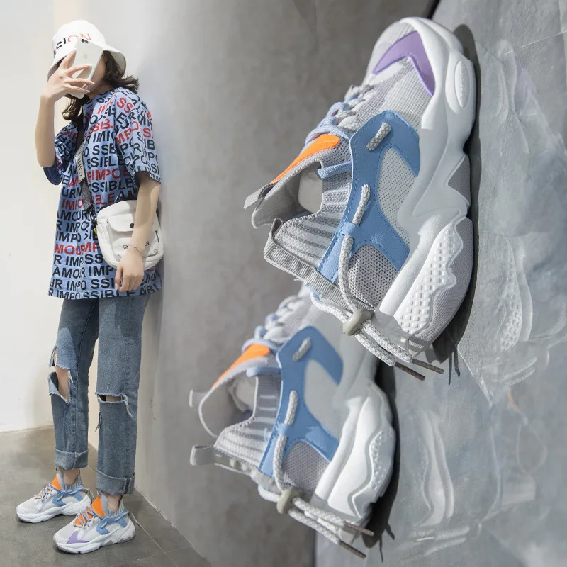 Новинка 2021 лидер продаж женская обувь спортивная повседневная из сетчатого