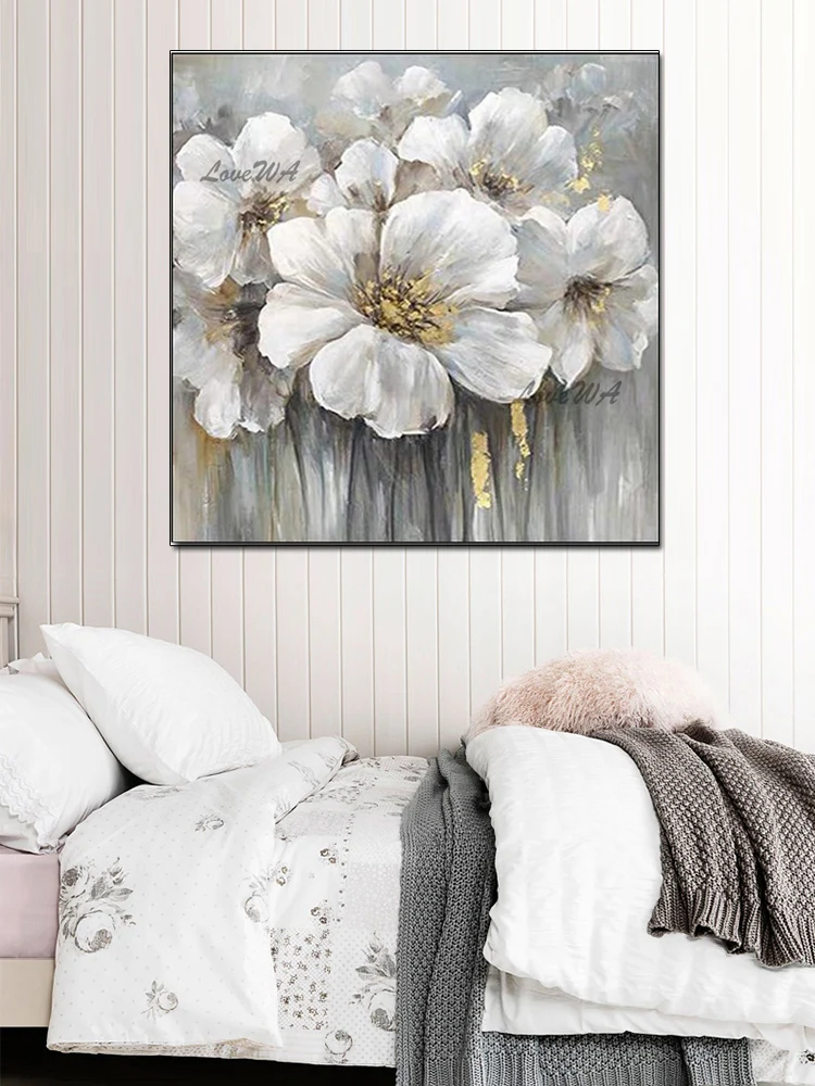 Картина маслом на холсте Цветы ручной работы 100%|Рисование и каллиграфия| |