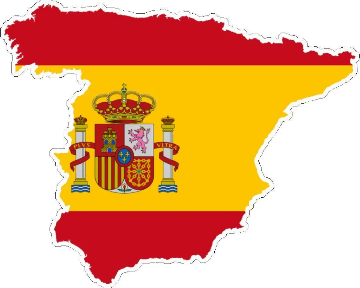 

Sticker Car Moto Map Flag Vinyl Outside Wall Decal Macbbook Spain Spanish
