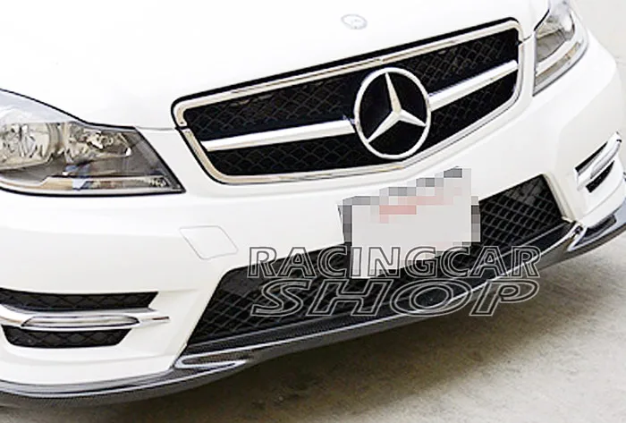 Неокрашенный передний спойлер для Mercedes Benz W204 c-класс спортивный бампер 2012- m019f