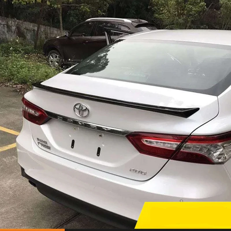New Camry 2018 ABS толщиной спойлер из материала для Toyota черного или белого цвета