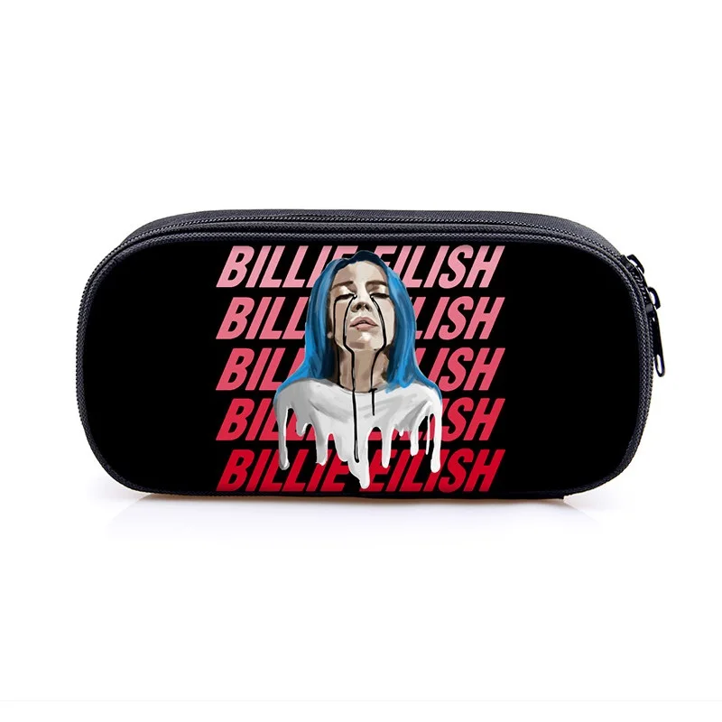 12 Косметичка Billie Eilish, чехол для карандашей s BE, женские косметички, сумка для девочек-подростков, футляр для карандашей, чехол bille elish, школьные принадлежности - Цвет: 12