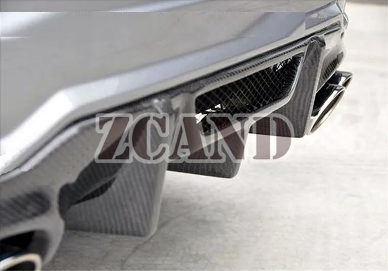 Черный Задний диффузор V style для Mercedes BENZ W204 C63 купе C250 C300 C350 AMG спортивный бампер