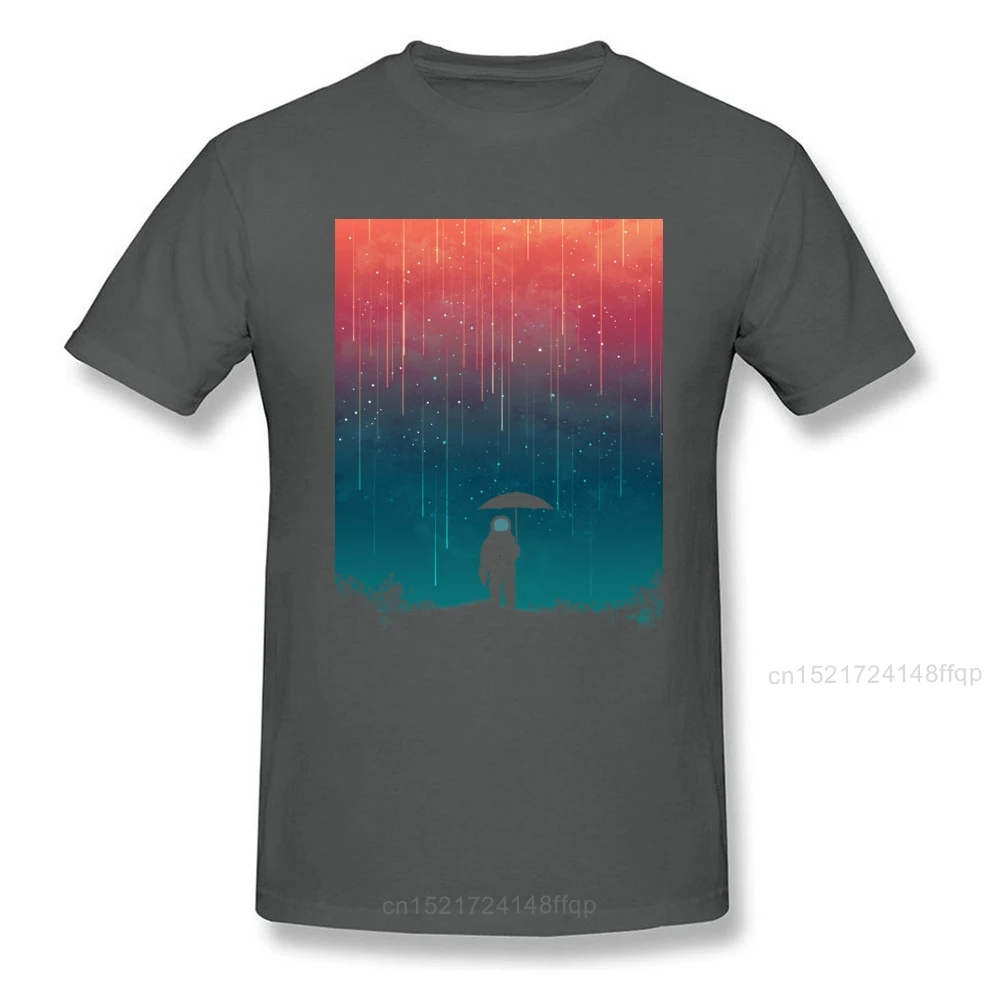 Футболка Cosmic Downpour Мужская черная футболка с круглым вырезом одежда короткими