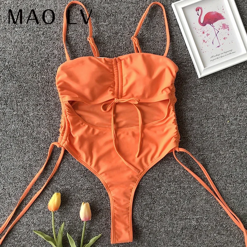 

Bikini 2021 New Summer Solid Bikini Set one piece Swimwear Women Brazilian Bathing Suit Sexy Swimsuit Female Brazilian Biquini