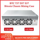 BTC T37 D37 S37 чехол для майнинга 8 GPU графическая карта Поддержка шасси для майнинга биткоинов с 4 охлаждающими вентиляторами ETH и т. д. эфириум