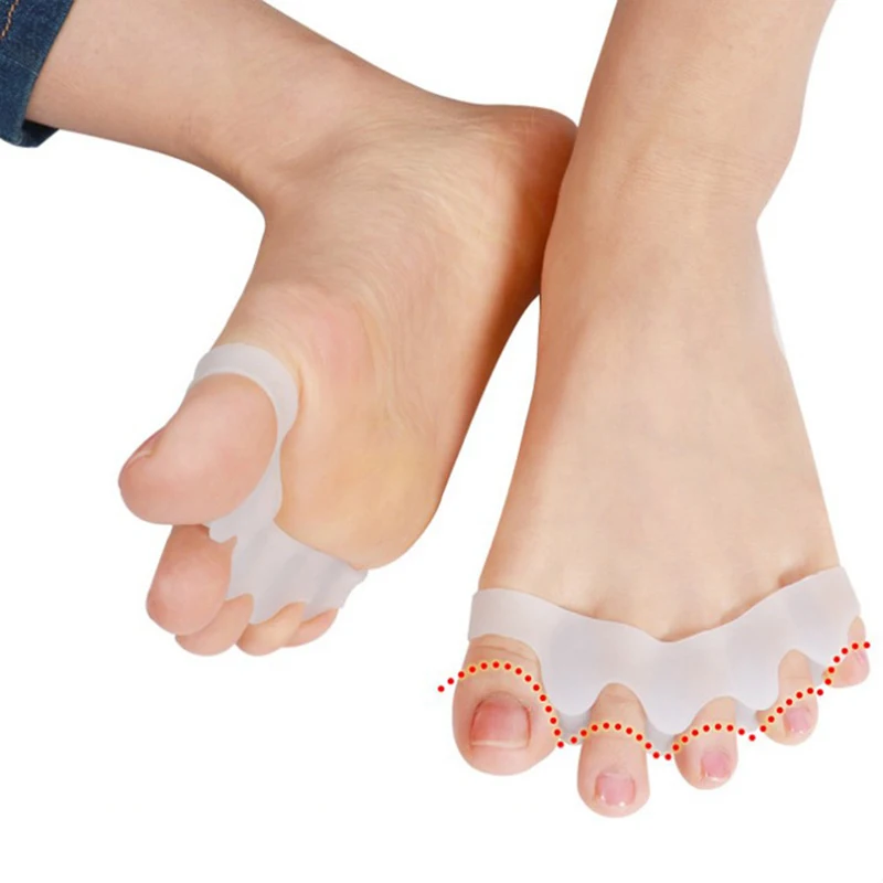 2 шт. вальгусная скобы для пальца ноги сепаратор при захождении пальцев друг на