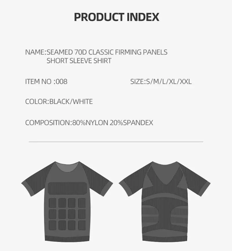 2020 Men Body Toning T-Shirt Slimming Shaper Corrective Posture Belly Control Compression Man Modeling Underwear Corset | Спорт и