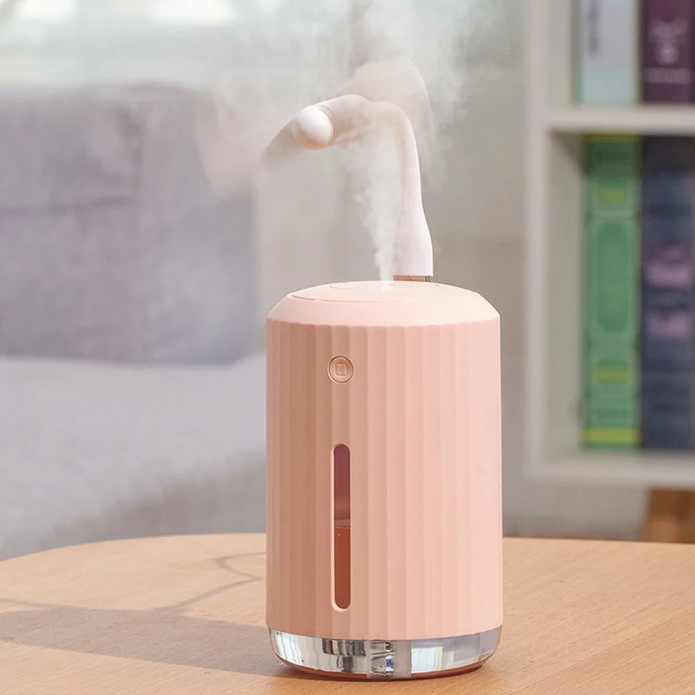 

320ml DC 5V 2W Home Car Cylinder Essential Oil Diffuser Ultrasonic Aroma Humidifier Moisturizing Sprayer with LED Night Light