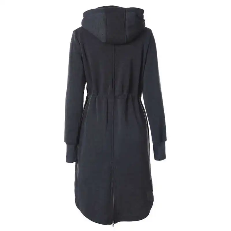 

Casual Jacket Zip Hooded Overcoat Outerwear Ladies Warm Coat Winter Long Women SIZE S-3XL