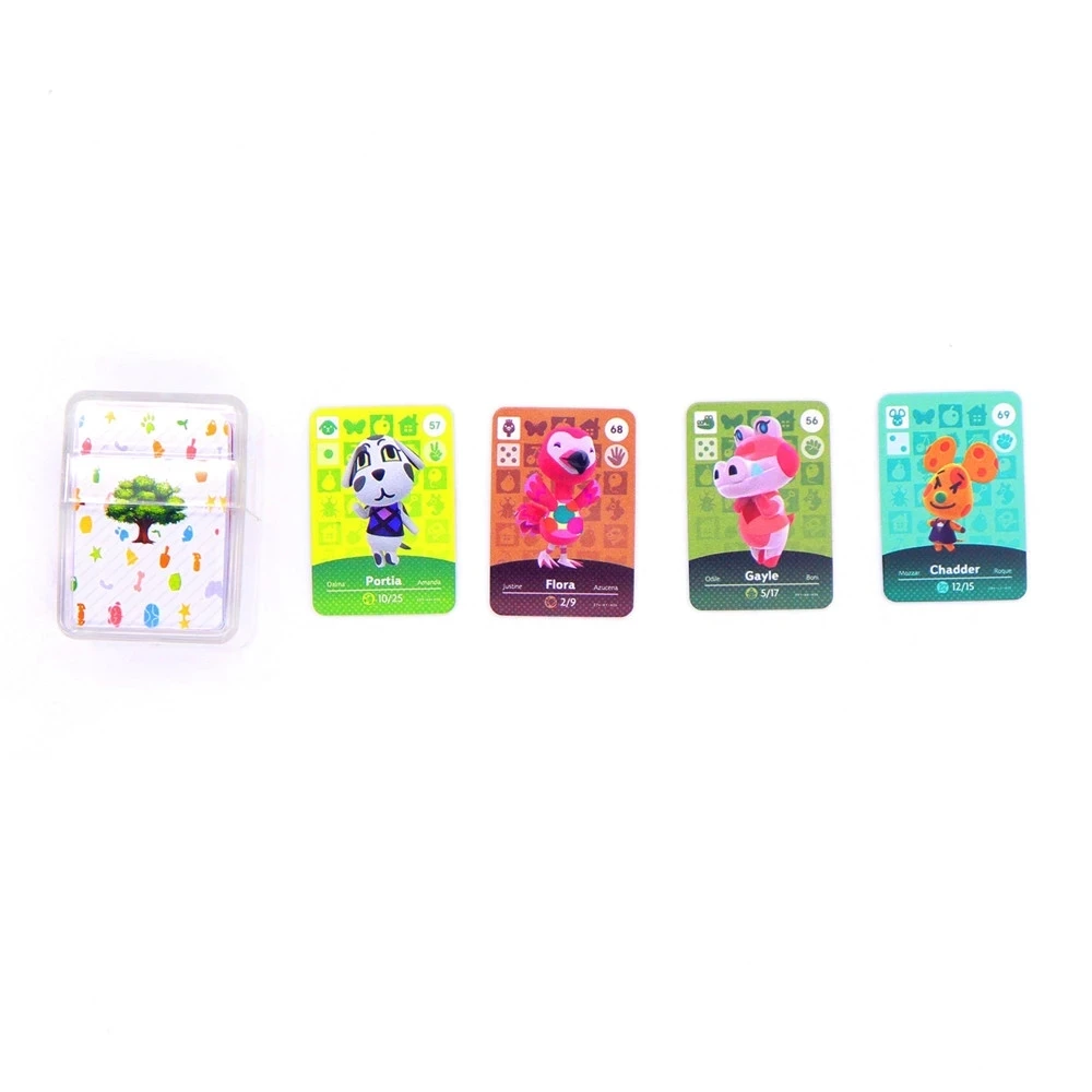 

72pcs Horizons Animal Crossing Villagers NFC Ntag215 Work For NS Switch 3DS Games MiNi Card Crystal Box Pack Game Card