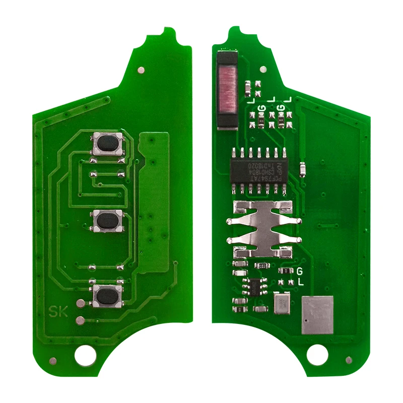 XNRKEY 3 кнопки ID46 PCF7947 чип 433 МГц VA2 лезвие для Renault Fluence Clio Megane Kangoo Modus FOB откидной