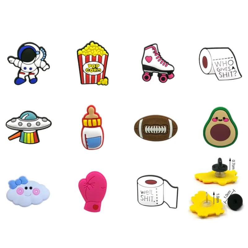 1 шт. Броши из ПВХ с авокадо астронавты Бабочка клатч булавки аксессуары значки