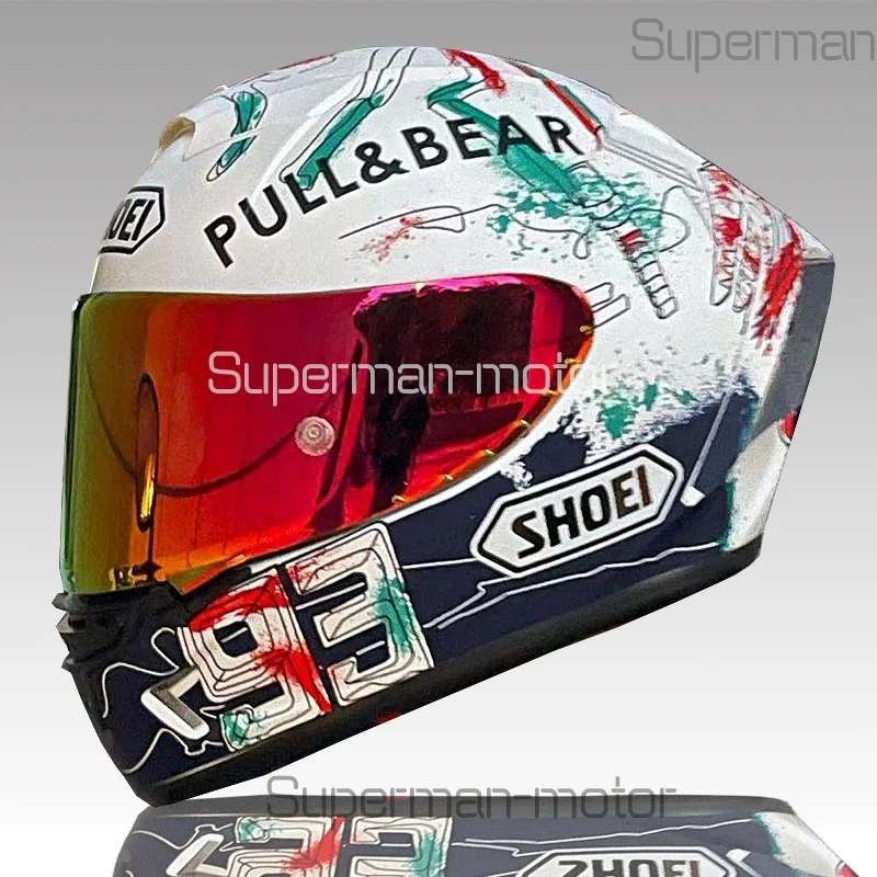 

Мотоциклетный шлем X14 MARQUEZ 93, всесезонный шлем для мотокросса, с рисунком, для езды на мотоцикле