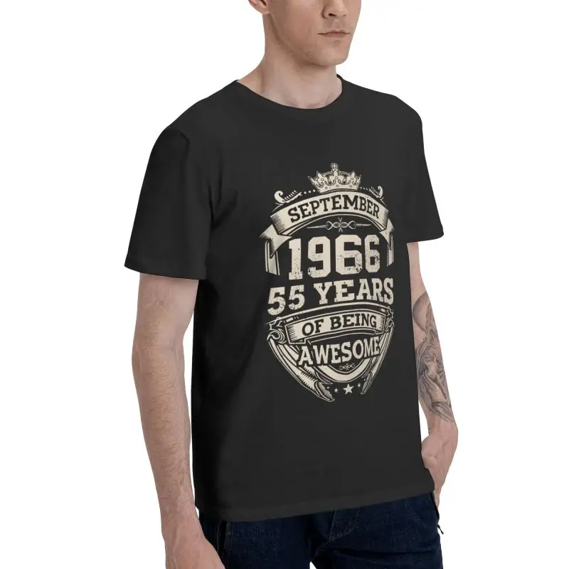 Футболка мужская из 1966 хлопка с принтом короли рождаются в сентябре 100% | Мужская