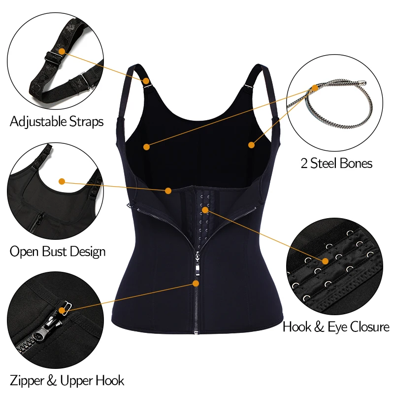 Утягивающий корсет для похудения утягивающий со стальными костями контроль