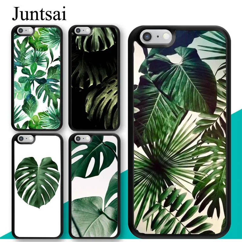 Чехол Monstera с листьями пальмами и цветами для iphone 11 12 Pro Max mini XR XS MAX X 5S SE 2020 6S 7 8 Plus