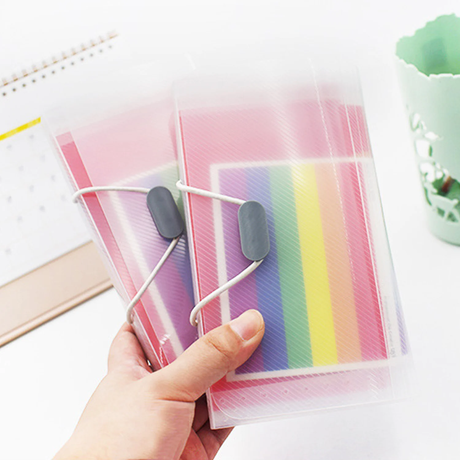 Папка-органайзер разноцветная для документов 13 отделений размера A6 | Канцтовары