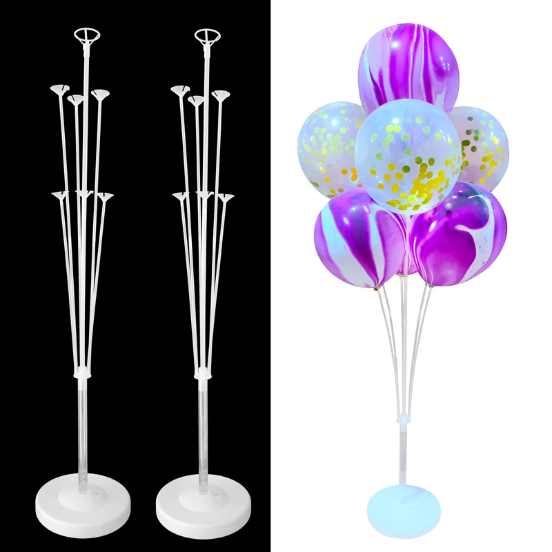 

1/2set 7 Tubes Balloon Holder Balloons Stand Column Confetti Balloon Kids Birthday Party Baby Shower Wedding Decoration Supplies