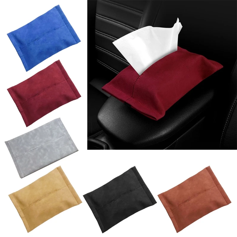 

Universal Vehicle Tissue Holder Car Napkin Storage Organizer Armrest Box for Car Sun Visor Doors Seat Backs Interior Accessory