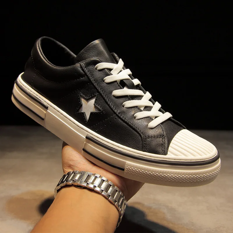 

Spring Mens Shoes breathable sneaker fashion boots men casual shoes, Leisure shoes British retro men shoes all-match cowhide