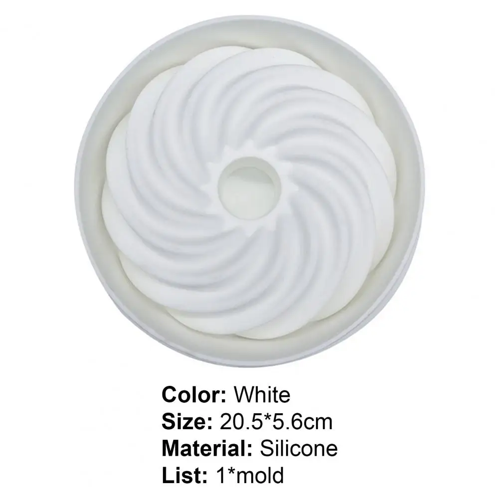 

Cake Mold Heat-resistant Easy to Release Spiral Shape Silicone Baking Mold for Pastry