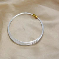 one meter 0 1 0 5mm 999 sterling silver wire metel thread silver string silver line for necklace bracelet earring making