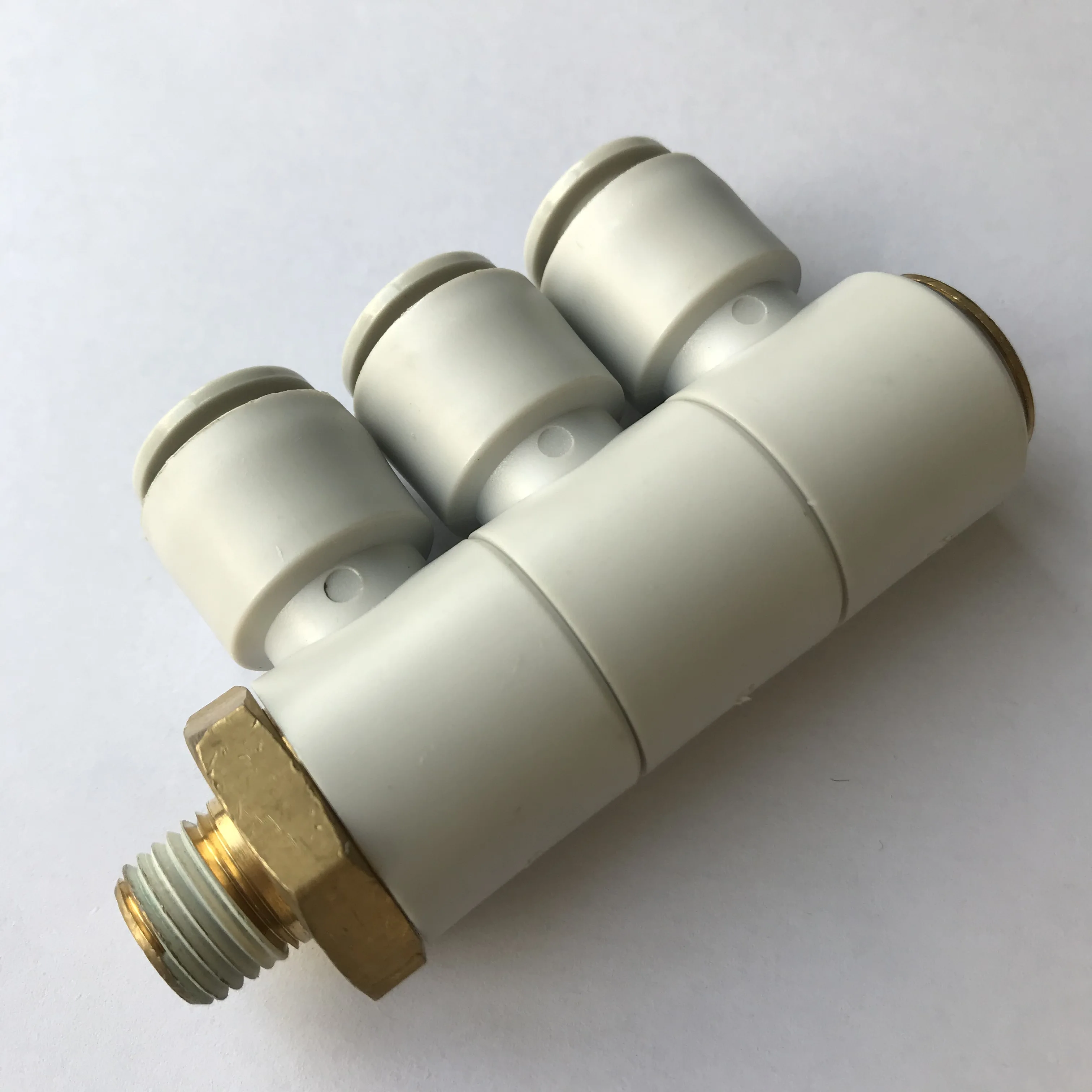 Размер трубки 12mm-1/4 PT резьба Стиль Воздушный фитинг тройной Универсальный
