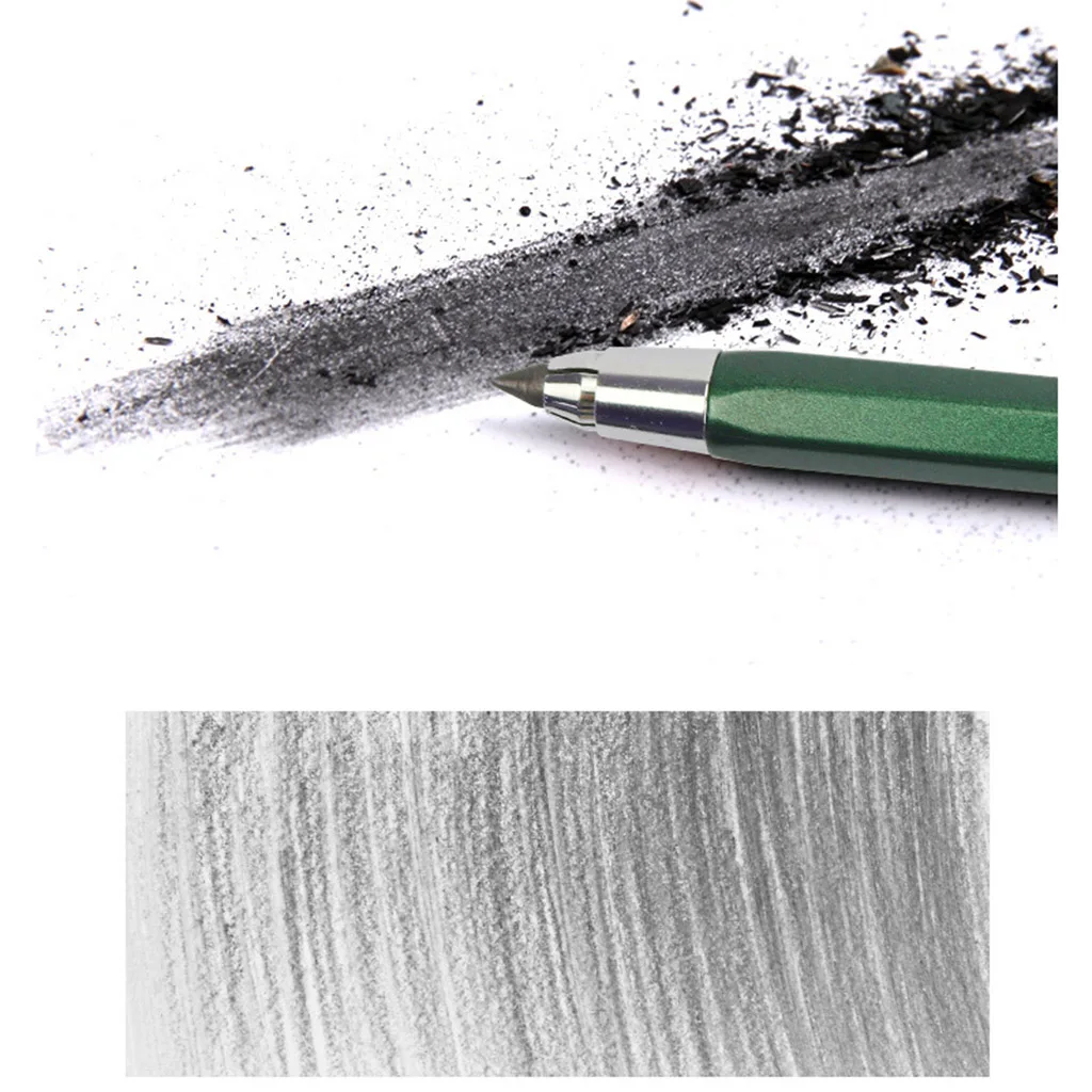 

Mechanical Charcoal Pencil Core Lead Refills for Sketch Painting Drawing School Office Supply Stationery 4.0mm